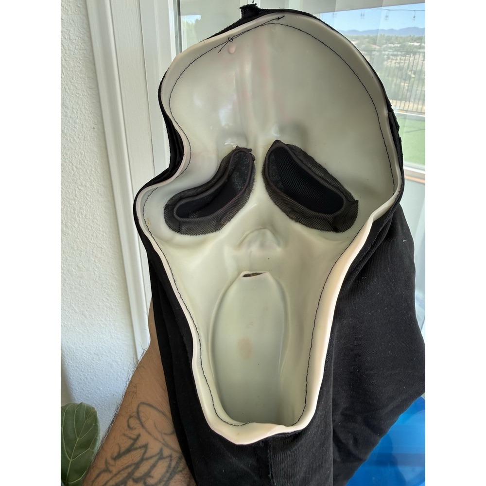 Vintage Ghost Face Gen 1 Scream Mask Fun World Div Glow Dark Complete Custom 90s - Picture 4 of 15